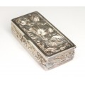 cutiuta Art Nouveau, pentru pastile. argint. Franta